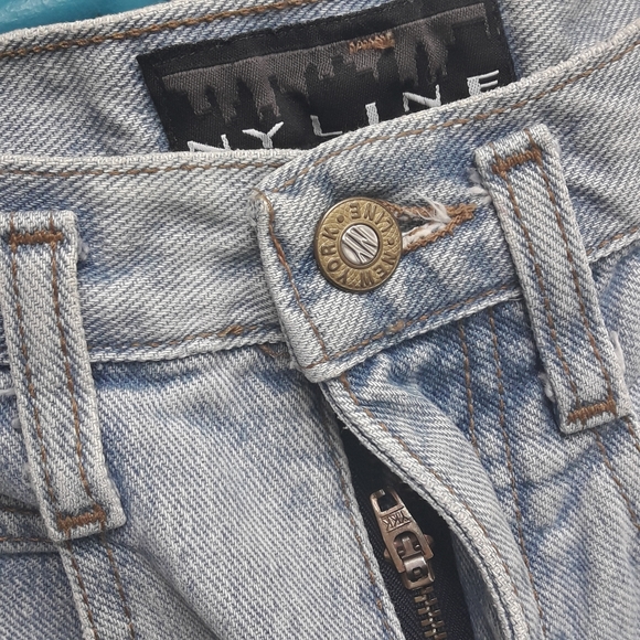 Vintage High Waisted Jean Shorts Slouch Curvy Retro 1980s VTG 90s Size 30W - Picture 14 of 16